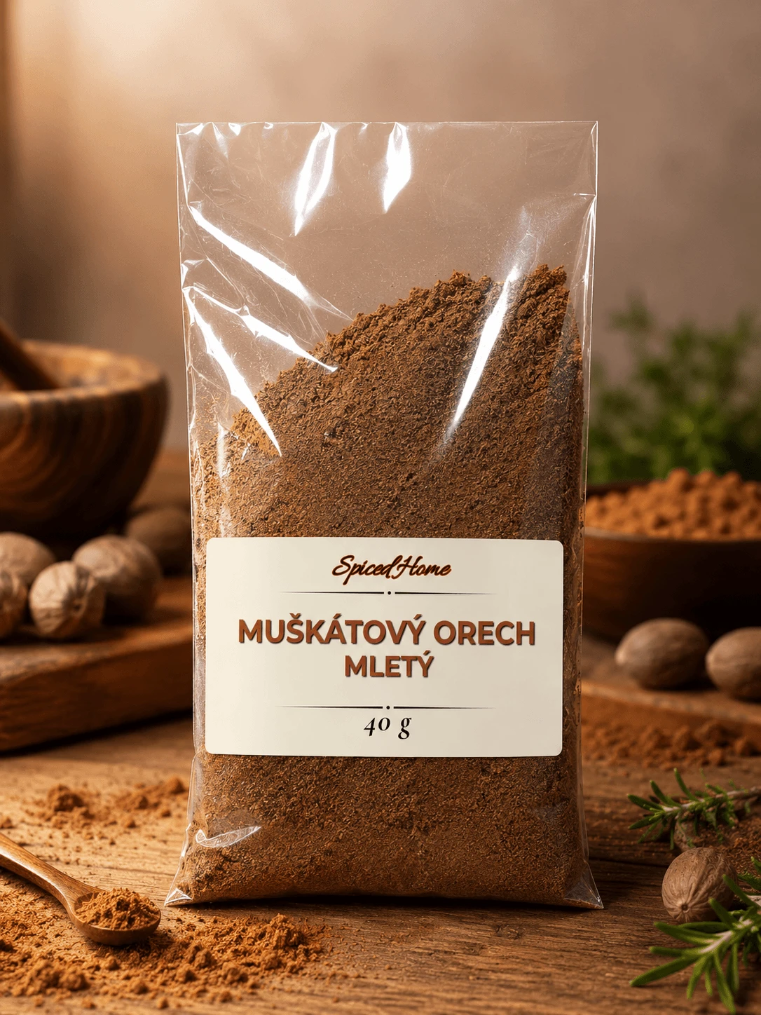MUŠKÁTOVÝ ORECH MLETÝ - 40 g
