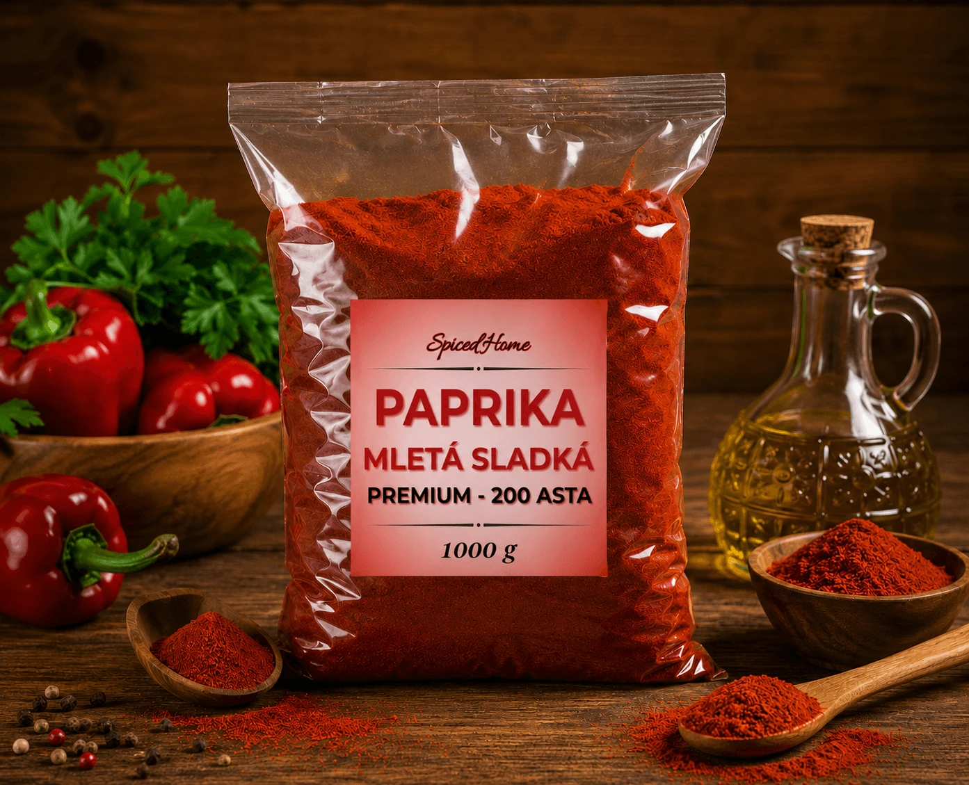 PAPRIKA MLETÁ SLADKÁ Premium (200 ASTA) - 1 kg